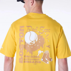Polera Boston Red Sox MLB Food Graphic Med Yellow