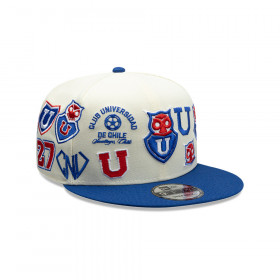 Gorra New Era 9Fifty Universidad De Chile Futbol Azul Blanco