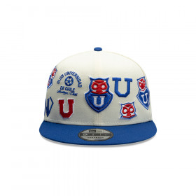 Gorra New Era 9Fifty Universidad De Chile Futbol Azul Blanco