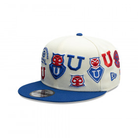 Gorra New Era 9Fifty Universidad De Chile Futbol Azul Blanco