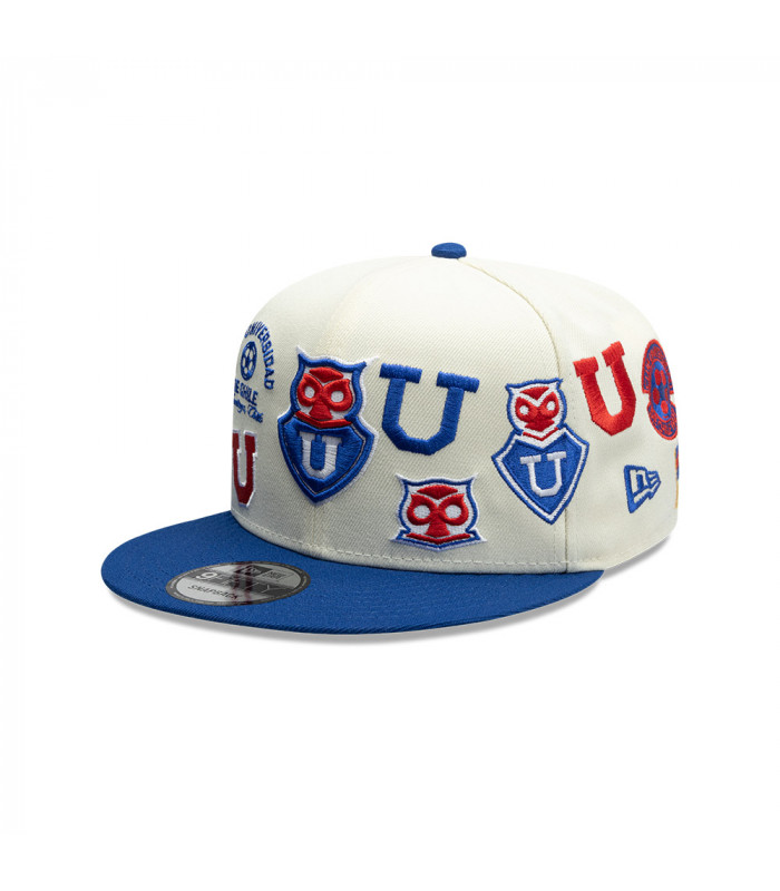 Gorra New Era 9Fifty Universidad De Chile Futbol Azul Blanco