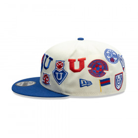 Gorra New Era 9Fifty Universidad De Chile Futbol Azul Blanco