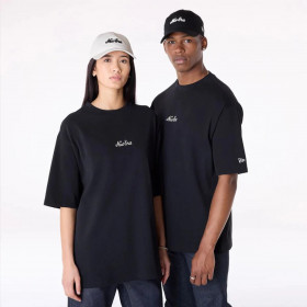 Polera New Era Floral Graphic  Black