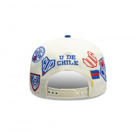 Gorra New Era 9Fifty Universidad De Chile Futbol Azul Blanco