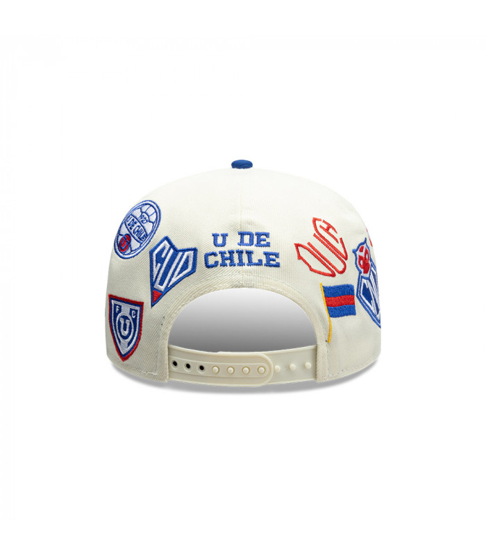Gorra New Era 9Fifty Universidad De Chile Futbol Azul Blanco