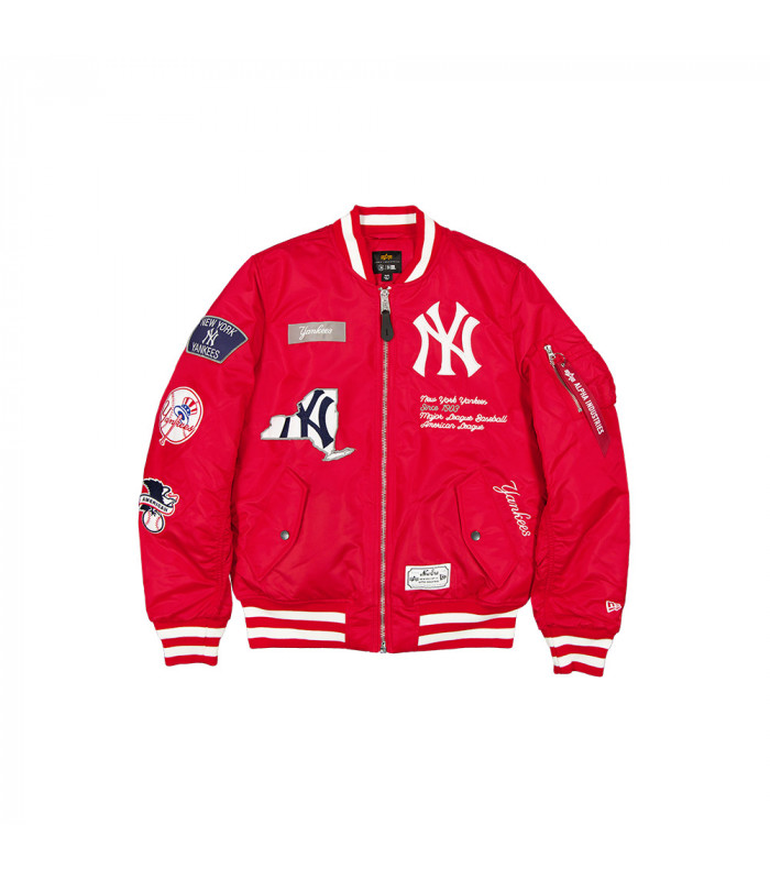 Chaqueta New York Yankees Alpha Industries Rojo