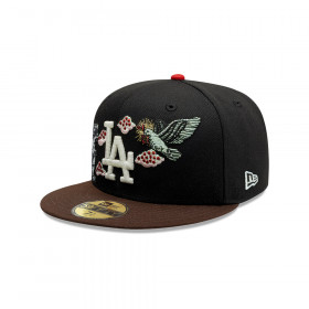 Gorra 59Fifty MLB Los Angeles Dodgers Divine Symbols Negro