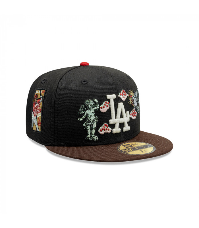 Gorra 59Fifty MLB Los Angeles Dodgers Divine Symbols Negro