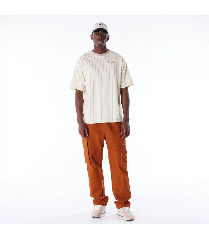 Polera New Era Script Essential Light Beige