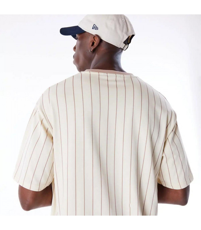 Polera New Era Script Essential Light Beige