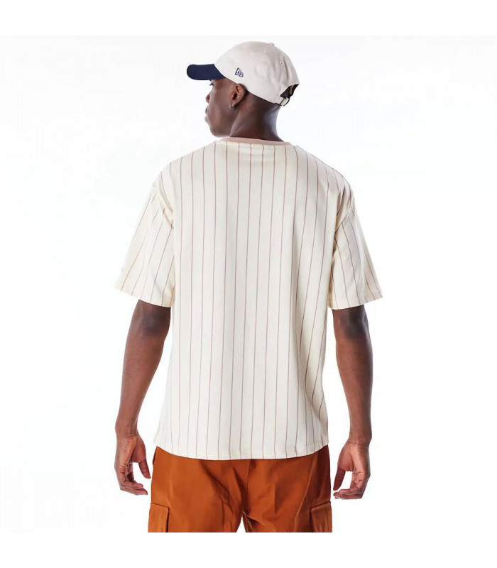 Polera New Era Script Essential Light Beige