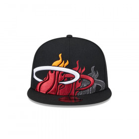 Gorra 9Fifty NBA Miami Heat Team Shadow Negro