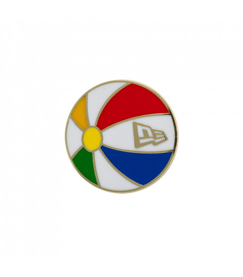Pin Badge New Era Beachball Dorado