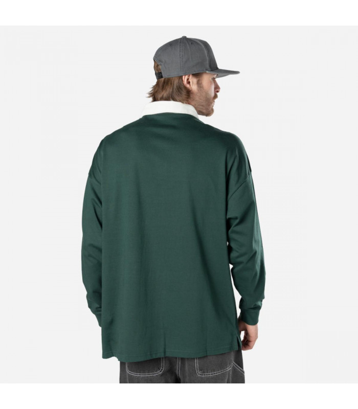 Poleron  New Era Smart Shirt Dark Green