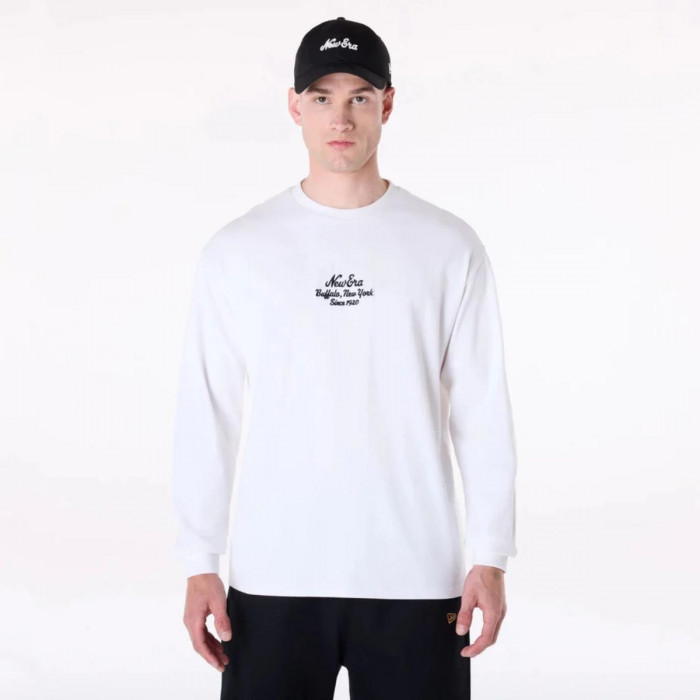 Polera  New Era Floral Graphic New York Blanco