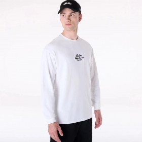 Polera  New Era Floral Graphic New York Blanco