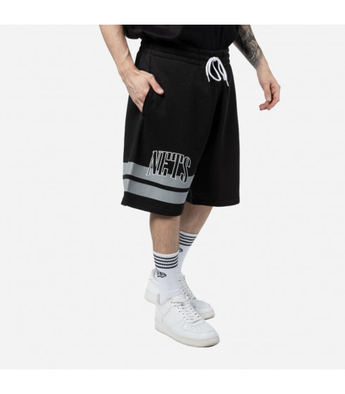 Short Brooklyn Nets Off Court Retro Wordmark Black