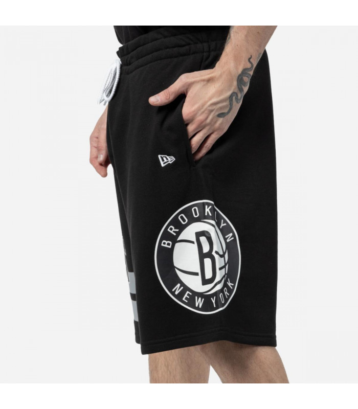 Short Brooklyn Nets Off Court Retro Wordmark Black