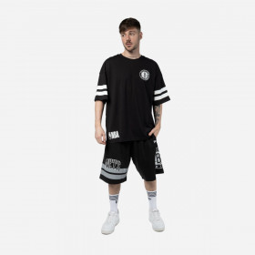 Short Brooklyn Nets Off Court Retro Wordmark Black