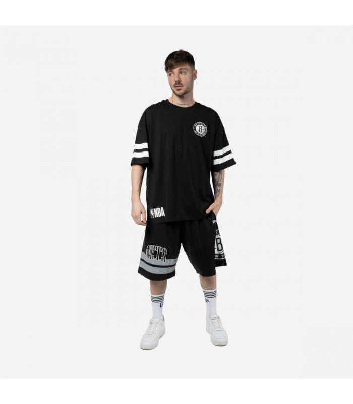 Short Brooklyn Nets Off Court Retro Wordmark Black