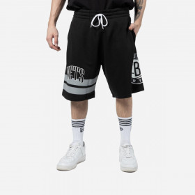 Short Brooklyn Nets Off Court Retro Wordmark Black