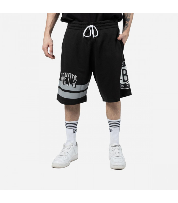 Short Brooklyn Nets Off Court Retro Wordmark Black