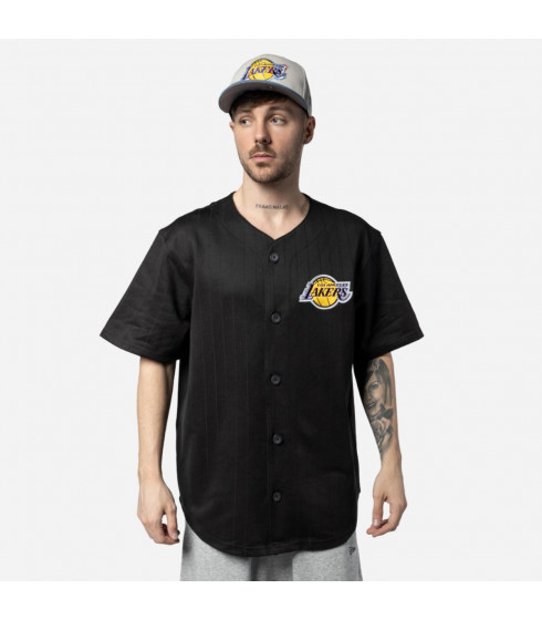 Polera Los Angeles Lakers Off Court Retro Wordmark Negro