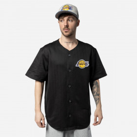 Polera Los Angeles Lakers Off Court Retro Wordmark Negro