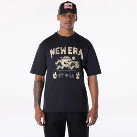 Polera Basketball  Ne Patch Negro New Era