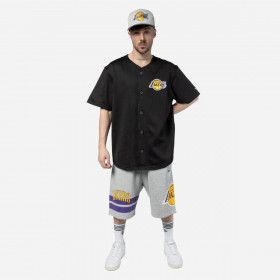 Polera Los Angeles Lakers Off Court Retro Wordmark Negro