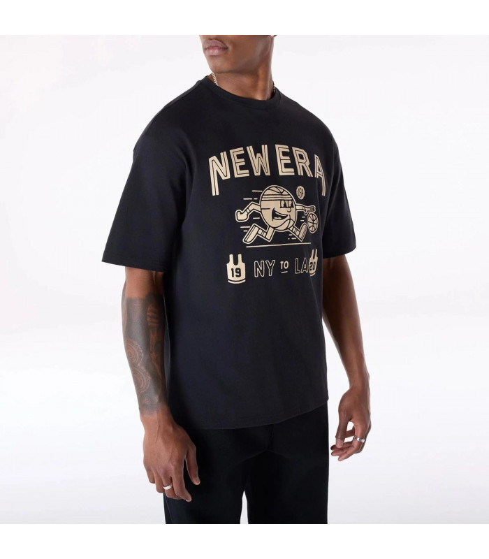 Polera Basketball  Ne Patch Negro New Era