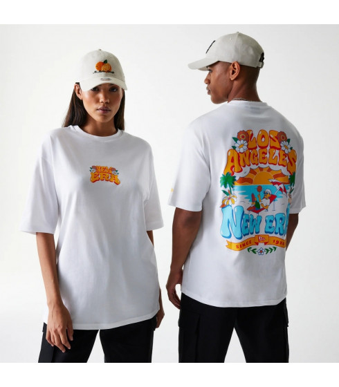 Polera New Era  City Grphc White