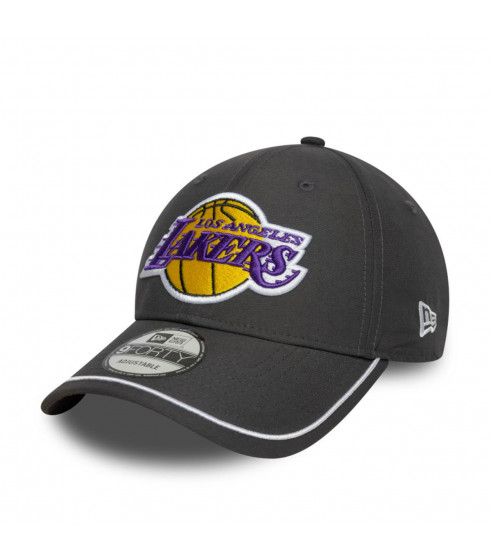 Gorra 9Forty Los Angeles Lakers Piping Gris