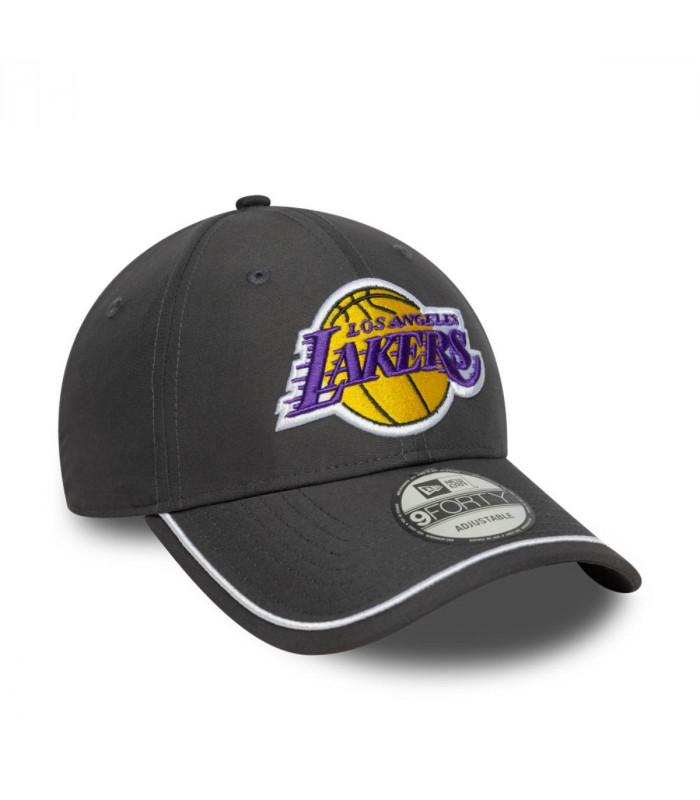 Gorra 9Forty Los Angeles Lakers Piping Gris