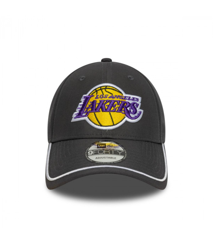 Gorra 9Forty Los Angeles Lakers Piping Gris