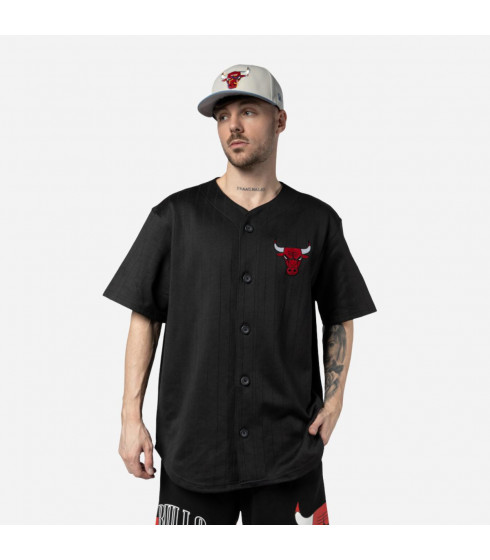 Polera Chicago Bulls Off Court Retro Wordmark Black