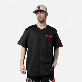 Polera Chicago Bulls Off Court Retro Wordmark Black