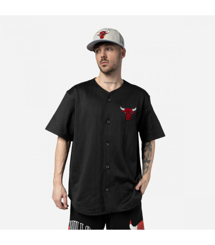 Polera Chicago Bulls Off Court Retro Wordmark Black