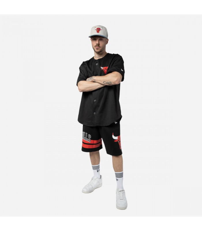 Polera Chicago Bulls Off Court Retro Wordmark Black