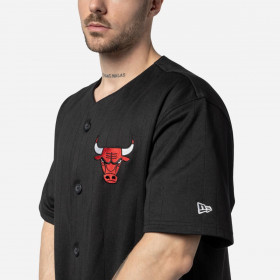 Polera Chicago Bulls Off Court Retro Wordmark Black