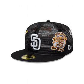 Gorra 59Fifty San Diego Padres Aop Mesh Black