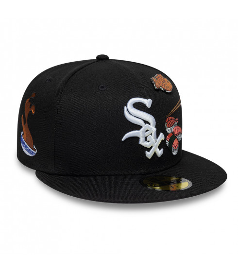 Gorra 59Fifty MLB Chicago White Sox Food Graphic Negro