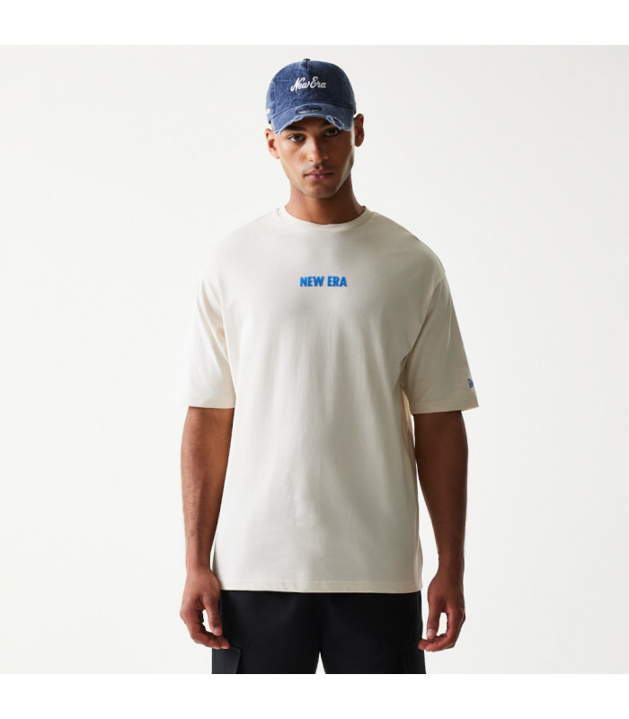Polera New Era Cap Graphic Beige