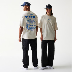 Polera New Era Cap Graphic Beige