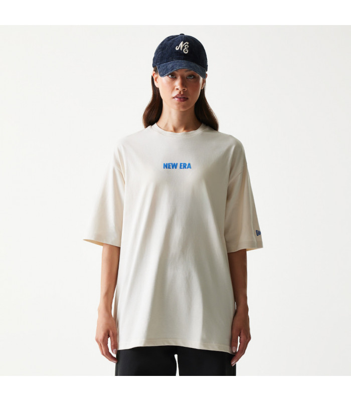 Polera New Era Cap Graphic Beige