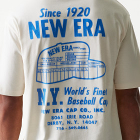 Polera New Era Cap Graphic Beige