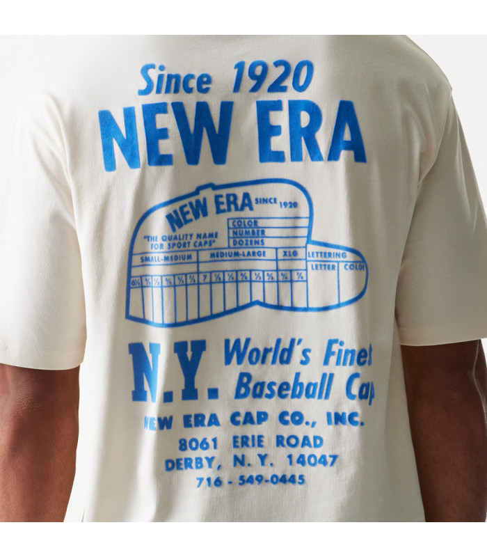 Polera New Era Cap Graphic Beige
