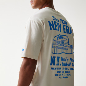 Polera New Era Cap Graphic Beige
