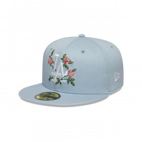 Gorra 59Fifty Los Angeles Dodgers MLB Floral Celeste