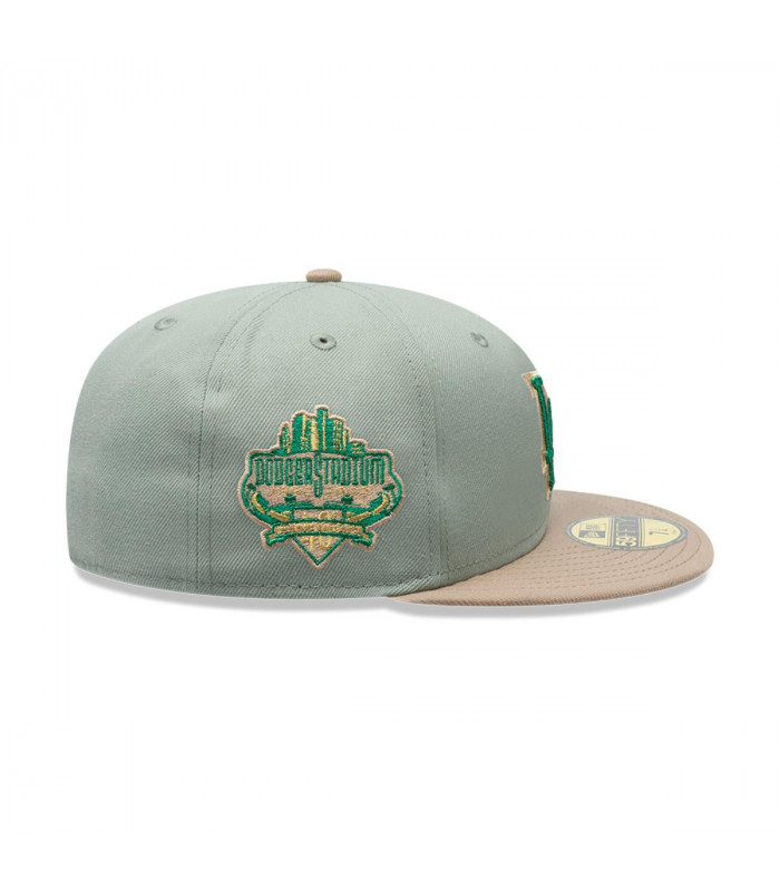 Gorra 59Fifty Los Angeles Dodgers MLB Green Camel